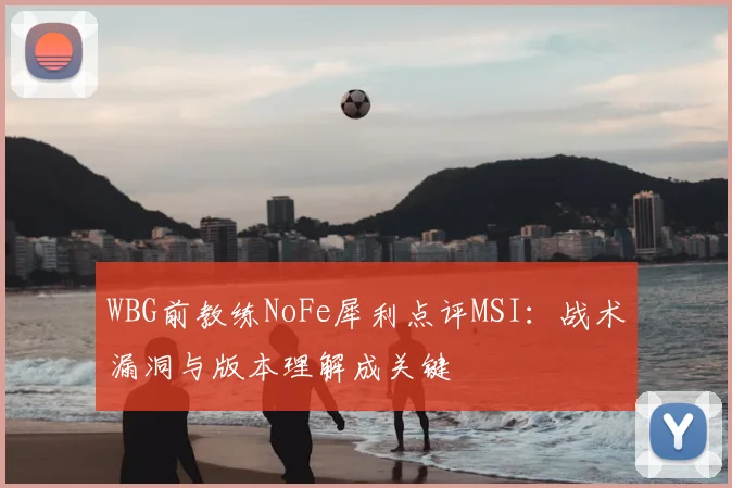 WBG前教练NoFe犀利点评MSI：战术漏洞与版本理解成关键